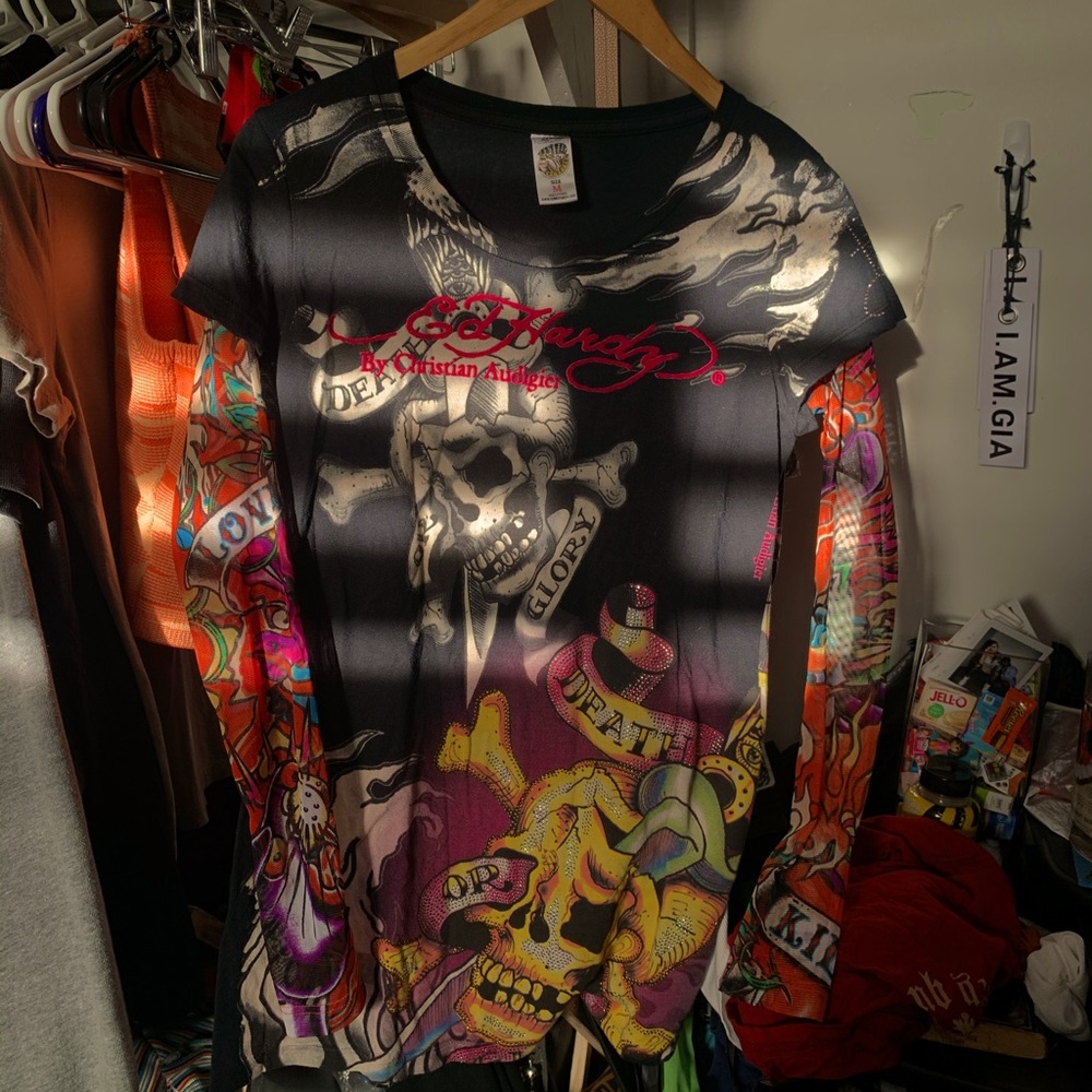 Ed Hardy Long sleeve RARE